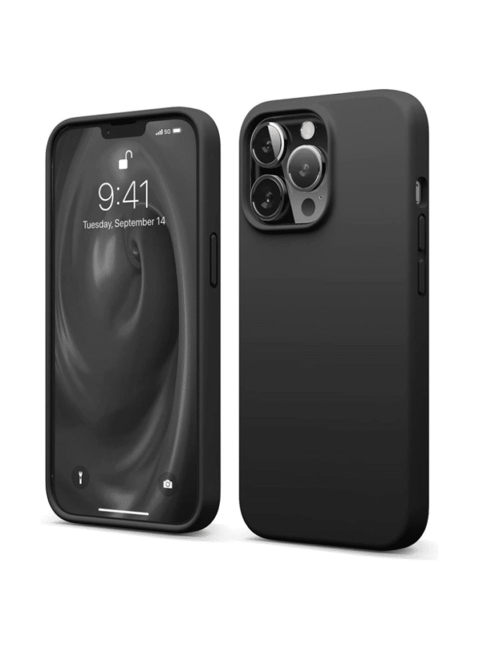 Shockproof Thickened Design Silicone Case Soft Feel - Black