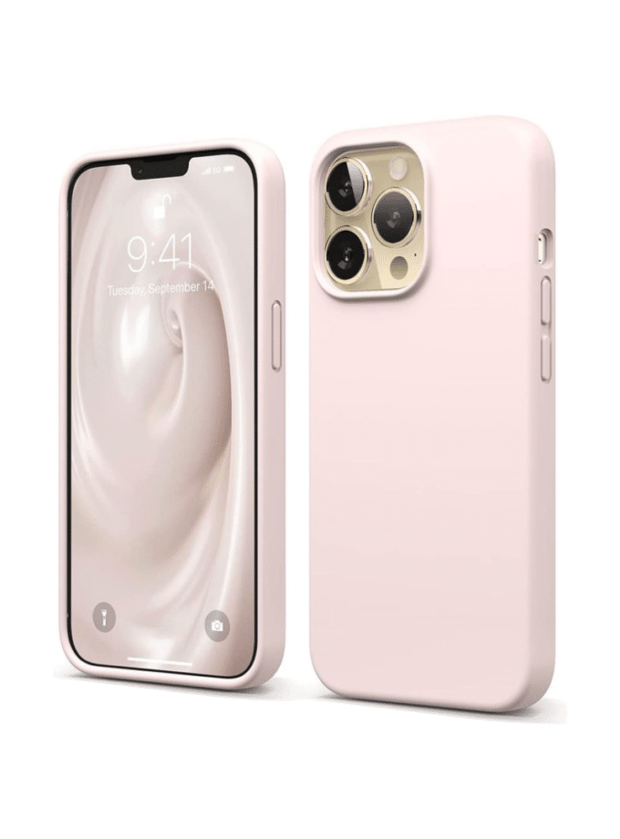 Shockproof Thickened Design Silicone Case Soft Feel - Sand Pink